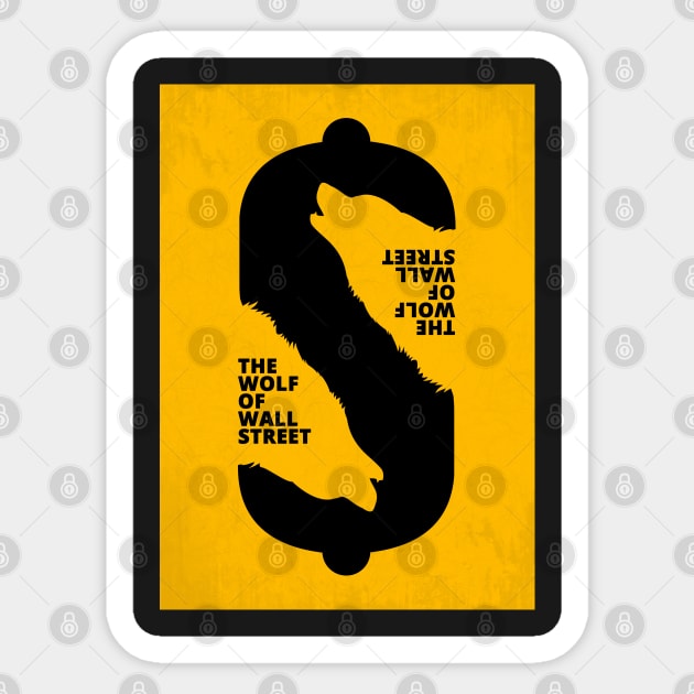 The Wolf of Wall Street - Minimal Movie Art Sticker by HDMI2K